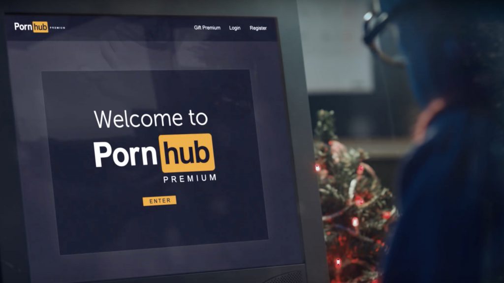 Теплое рождественское поздравление от Pornhub