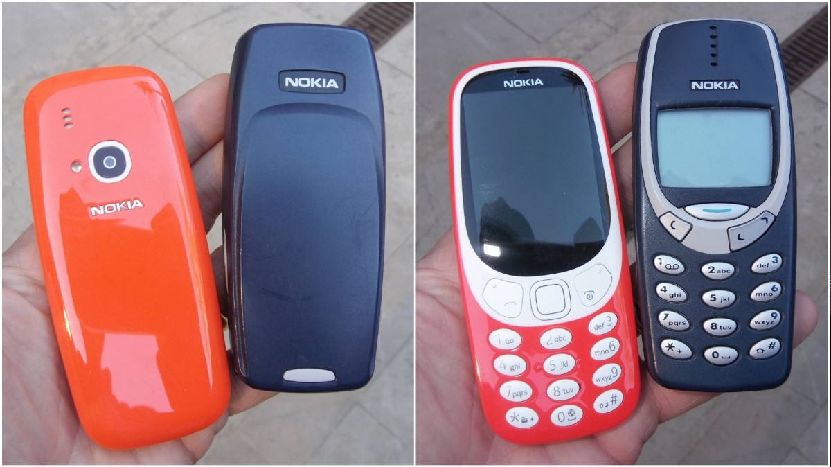 Nokia 3310 2000 vs 2017