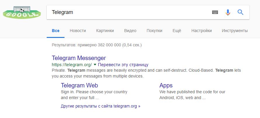 telegram google поисковая выдача путин