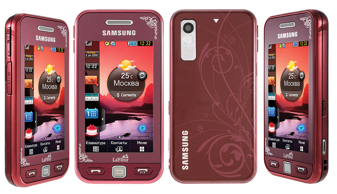 Телефон флер. Samsung s5230 la fleur. Samsung la fleur gt-s5230. Телефон Samsung Star gt-s5230. Самсунг ла Флер s5230 белый.
