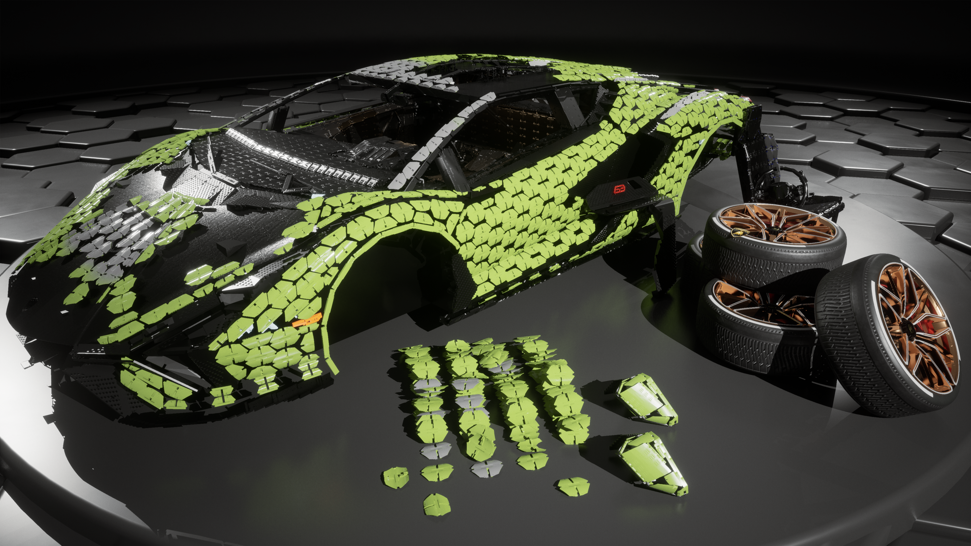 Вещь дня: огромный Lamborghini из деталей LEGO — Wylsacom