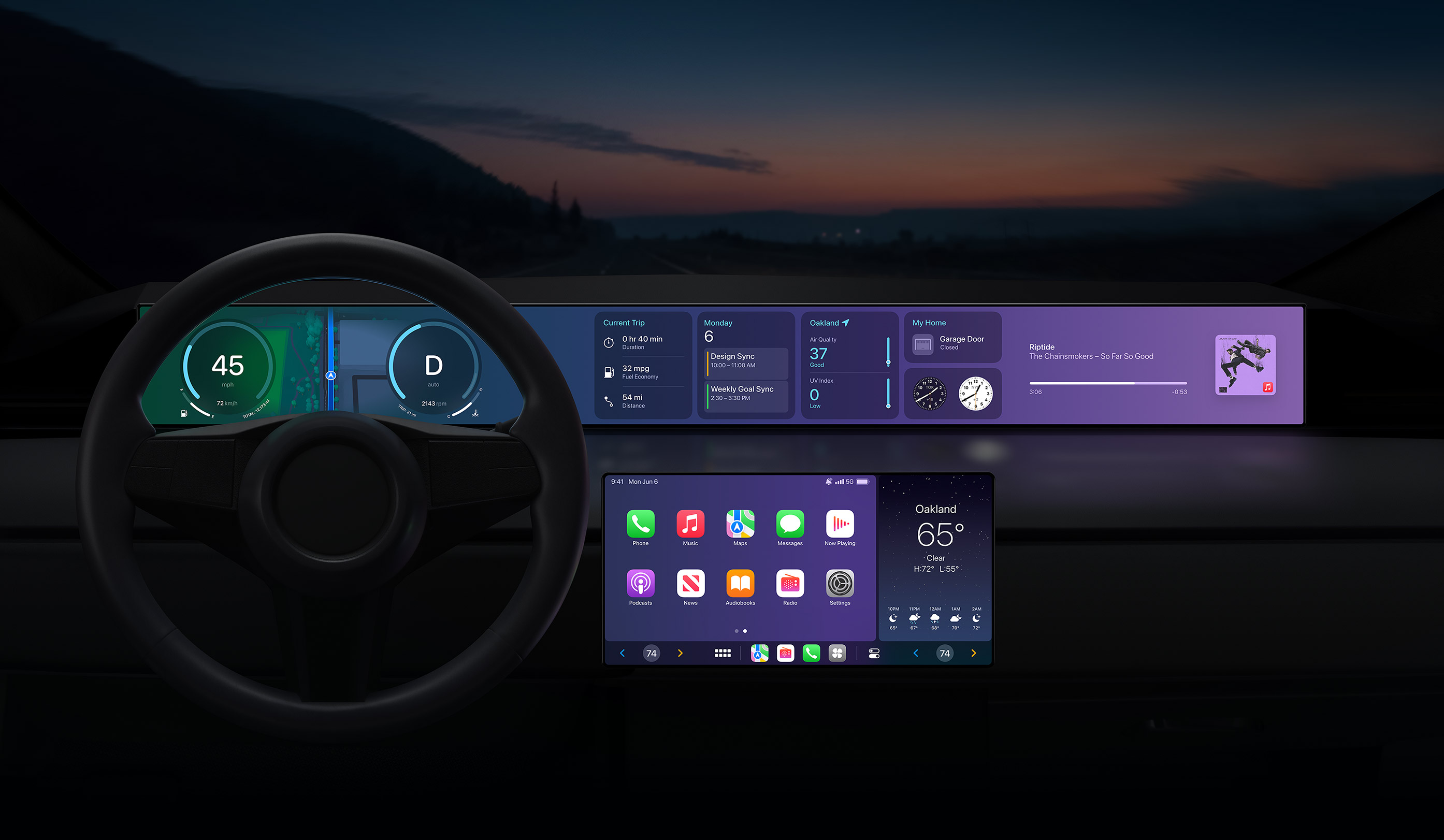 New CarPlay Interface with Multiple Displays Coming to Aston Martin and Porsche in 2022