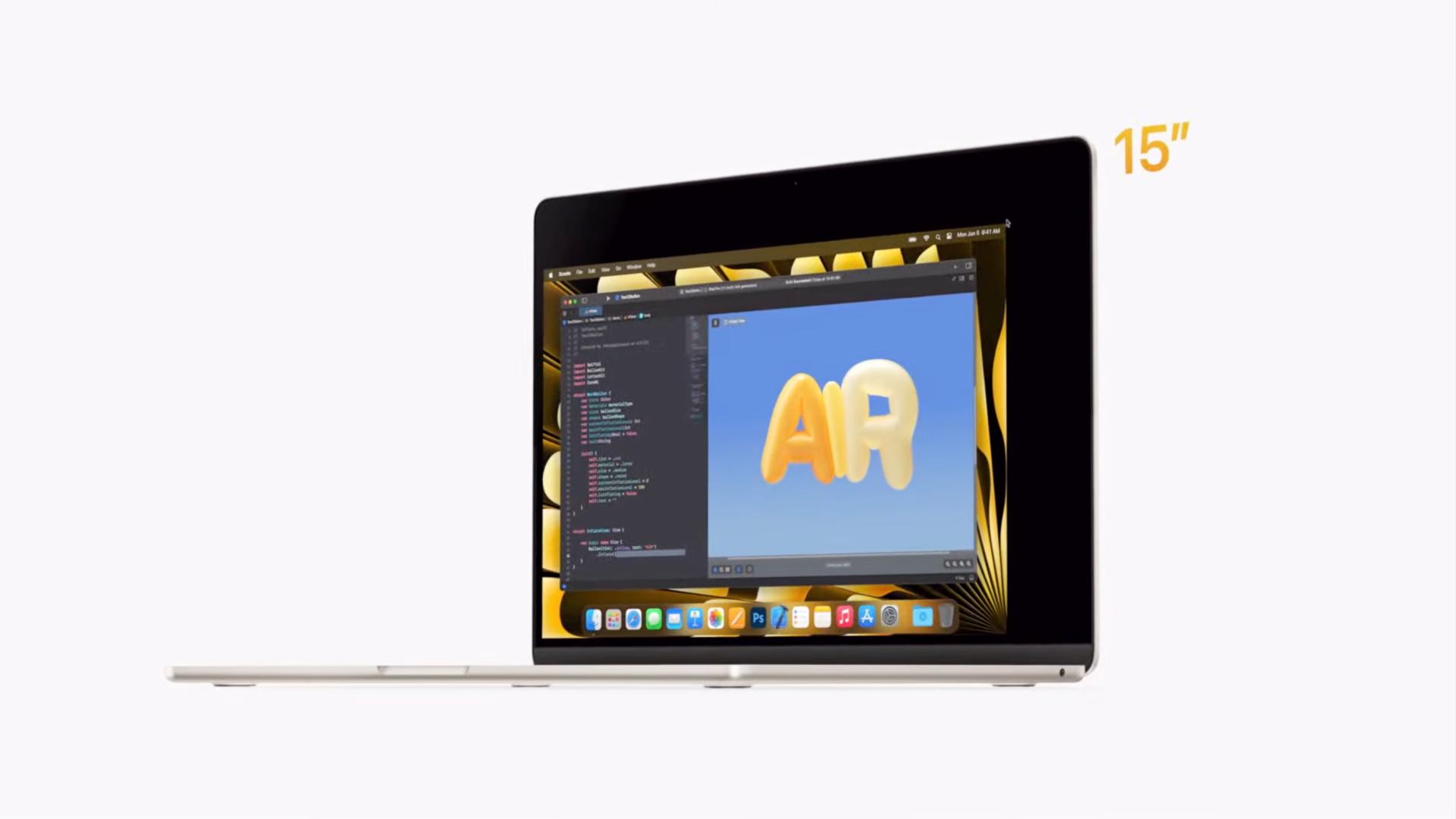 Представлен 15-дюймовый MacBook Air