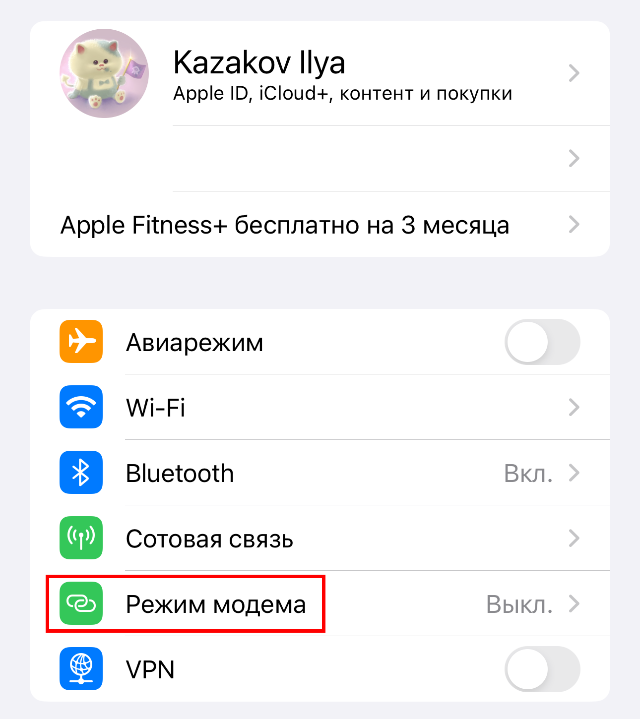 Какие нужно сделать настройки и, как включить режим модема на iPhone?