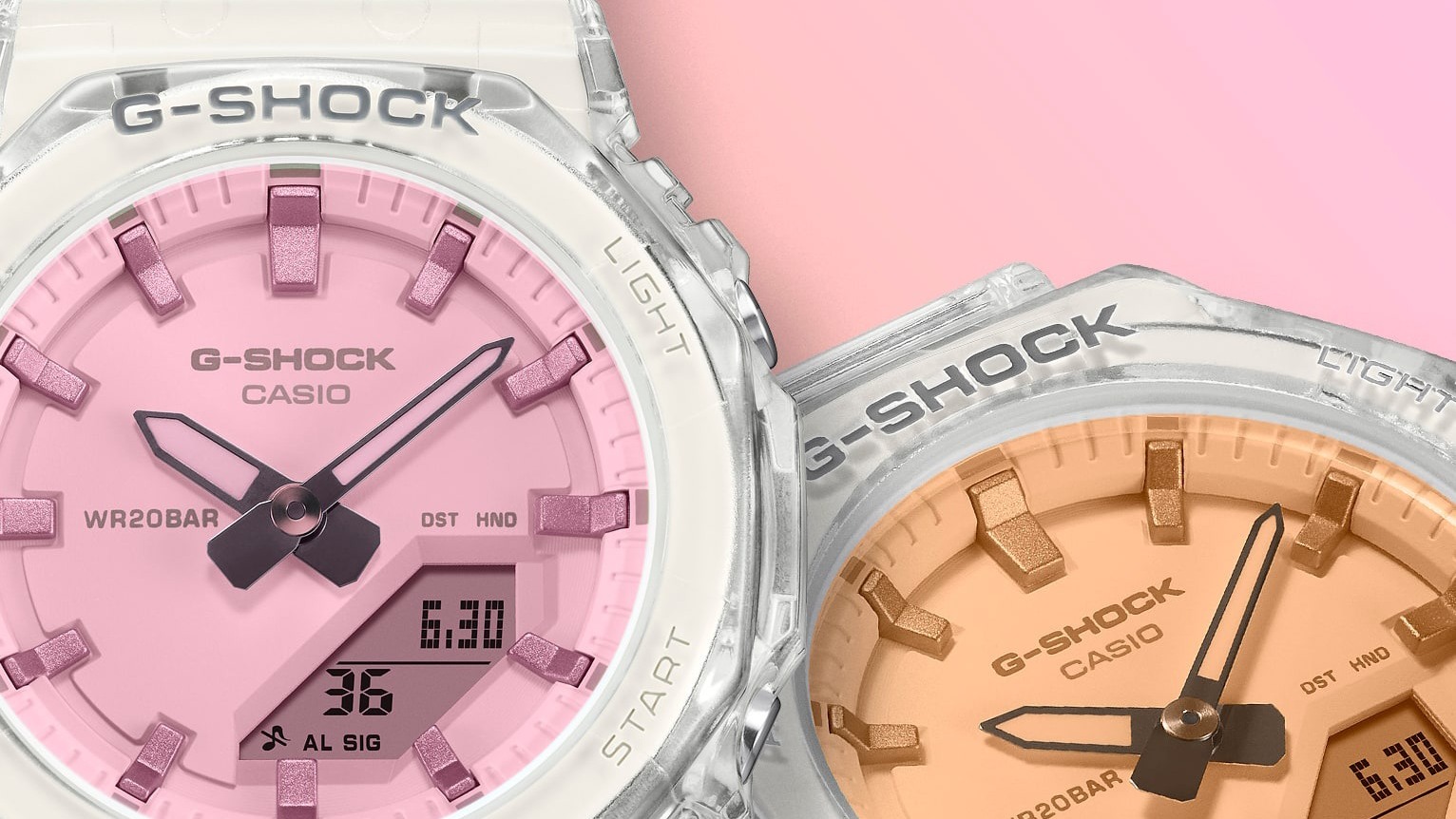 Стекло на этих G-Shock меняет цвет