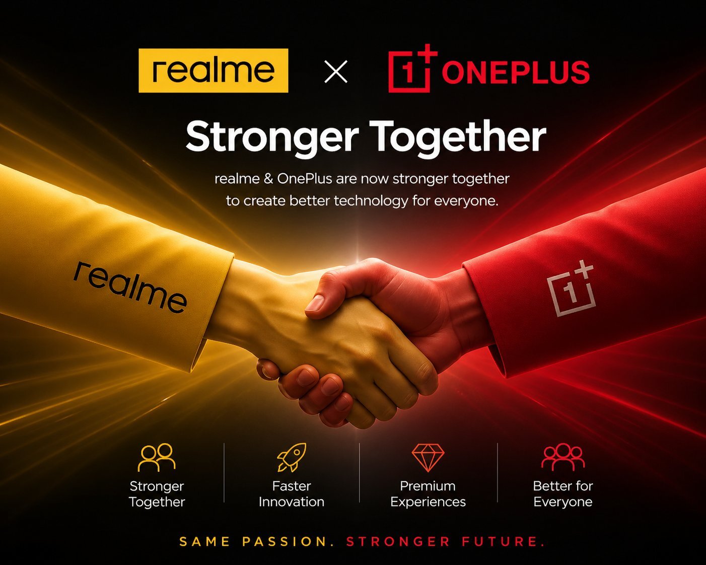 OPPO объединяет realme с OnePlus