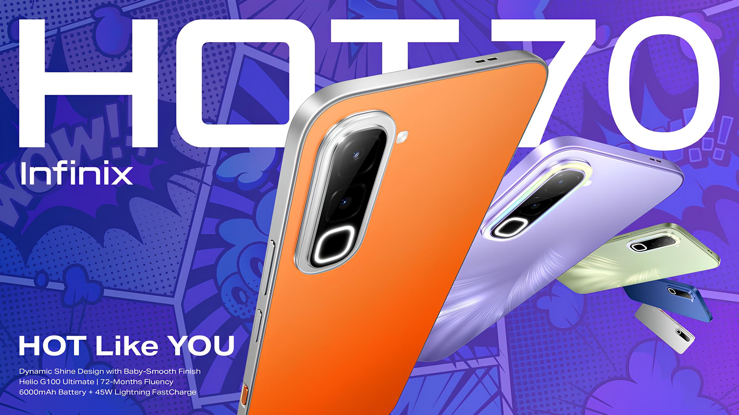 Infinix Hot 70 — бюджетник, в котором высокая температура — это фича
