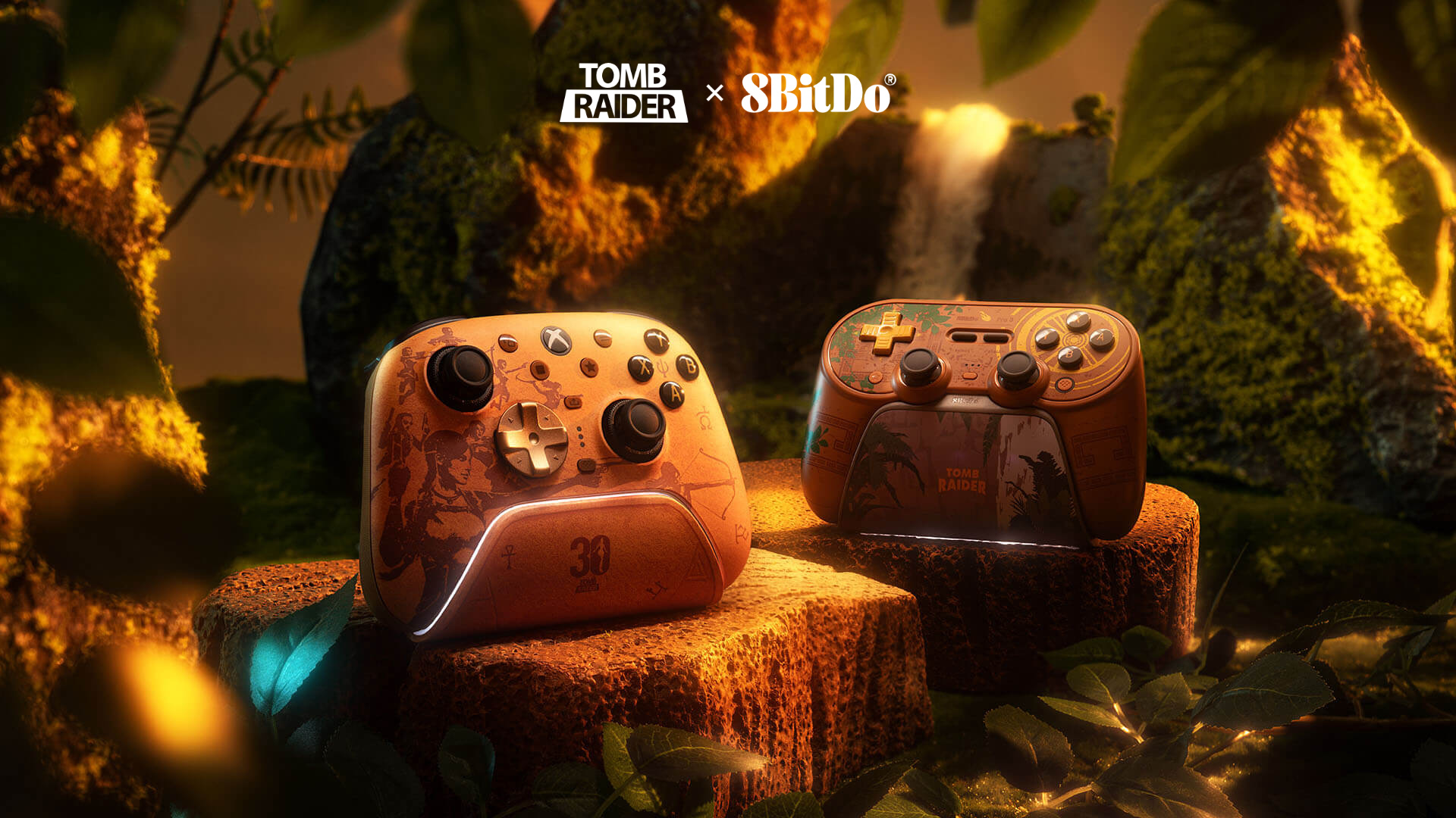8BitDo представила козырные геймпады в честь 30-летия Tomb Raider