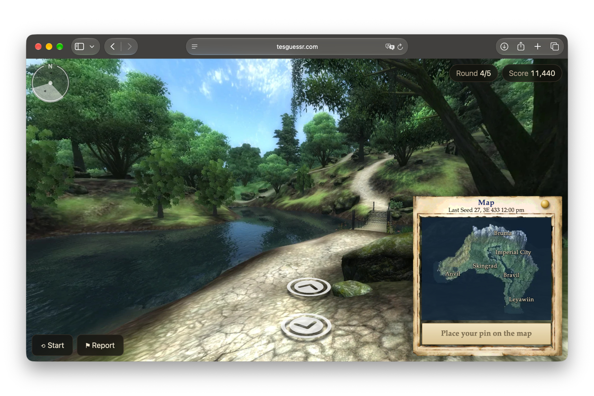 Фанаты TES IV: Oblivion запустили «Геогессер» по Тамриэлю